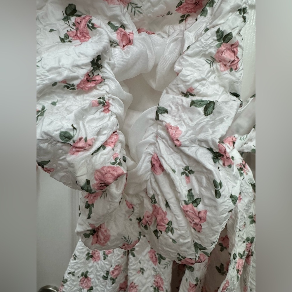 Mable x Böhme Floral Puff Sleeve Babydoll Dress – Size M - Picture 9 of 11